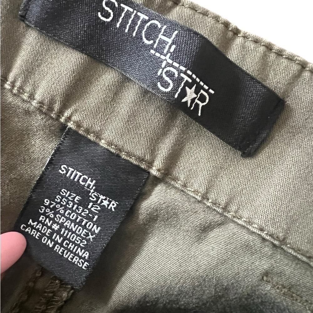 Women's Olive Green Shorts - Picture 2 of 4